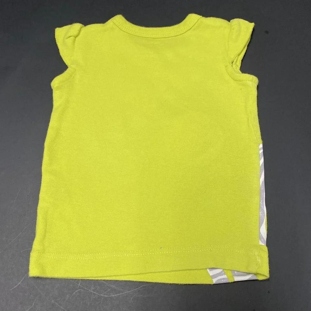 Carter’s‎ baby girl 3m chartreuse zebra outfit set